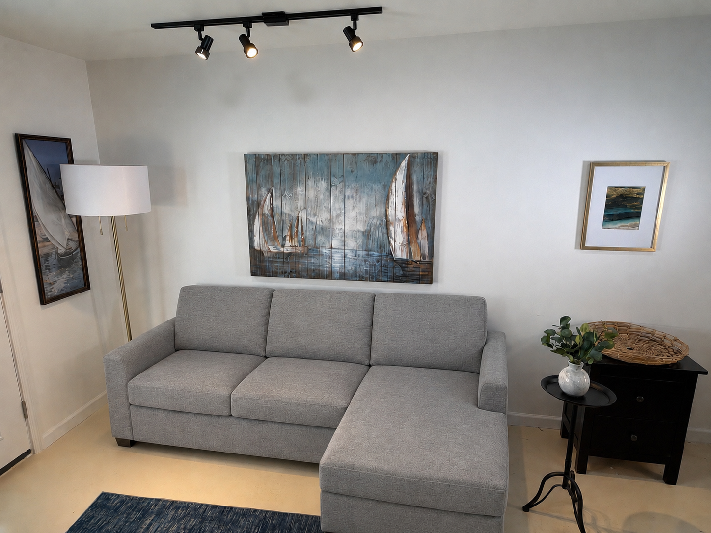 CAMERON SOFA CHAISE GRAY