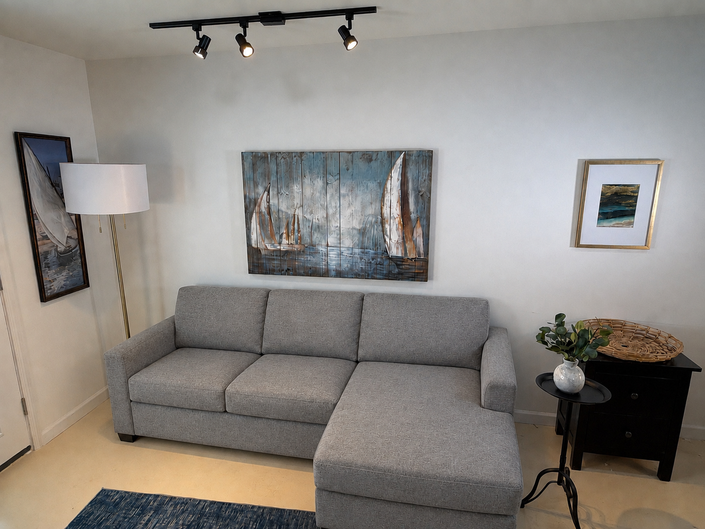 CAMERON SOFA CHAISE GRAY