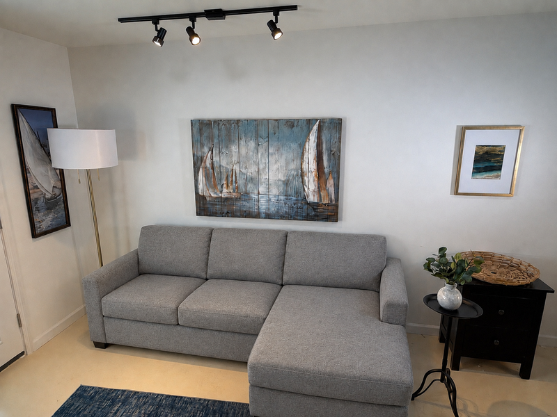 CAMERON SOFA CHAISE GRAY